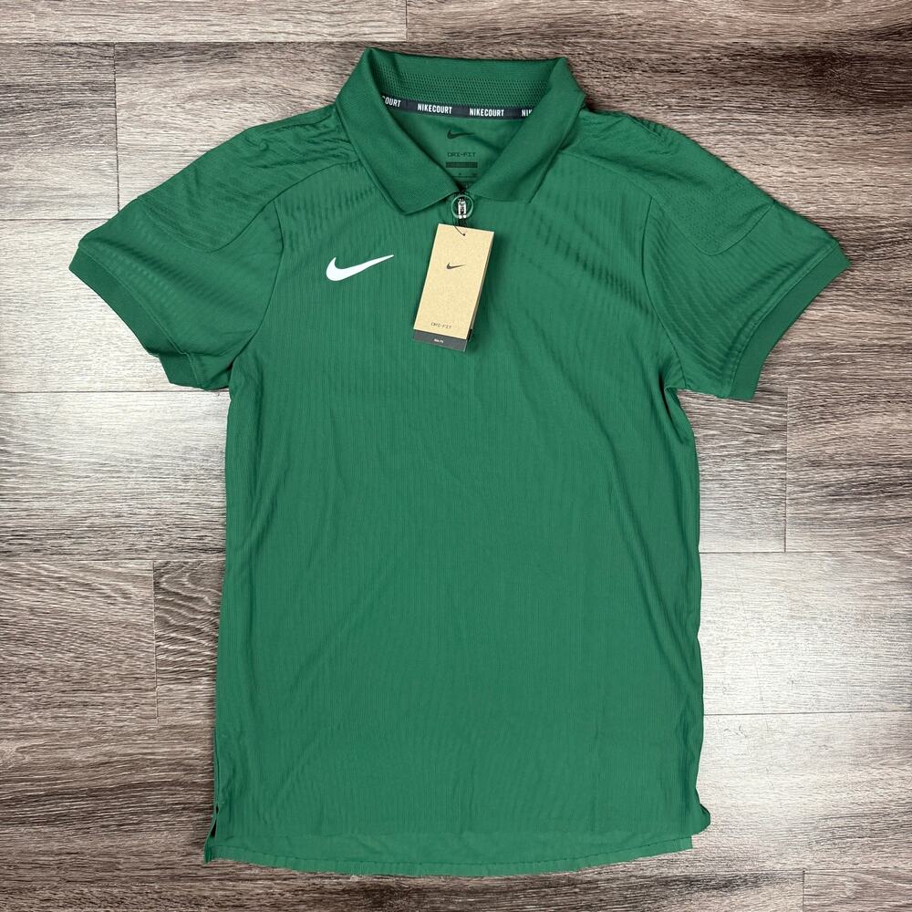 Nike Court Dri-FIT ADV Tennis Textured Polo Men's Small Slim Fit HQ0792-341 S